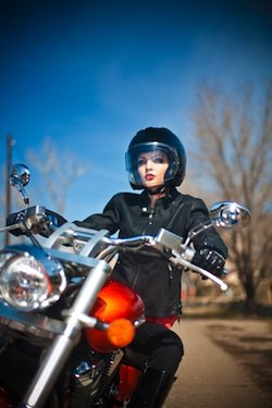 Woman On a Motorcycle