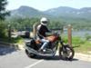 my husband on his Harley